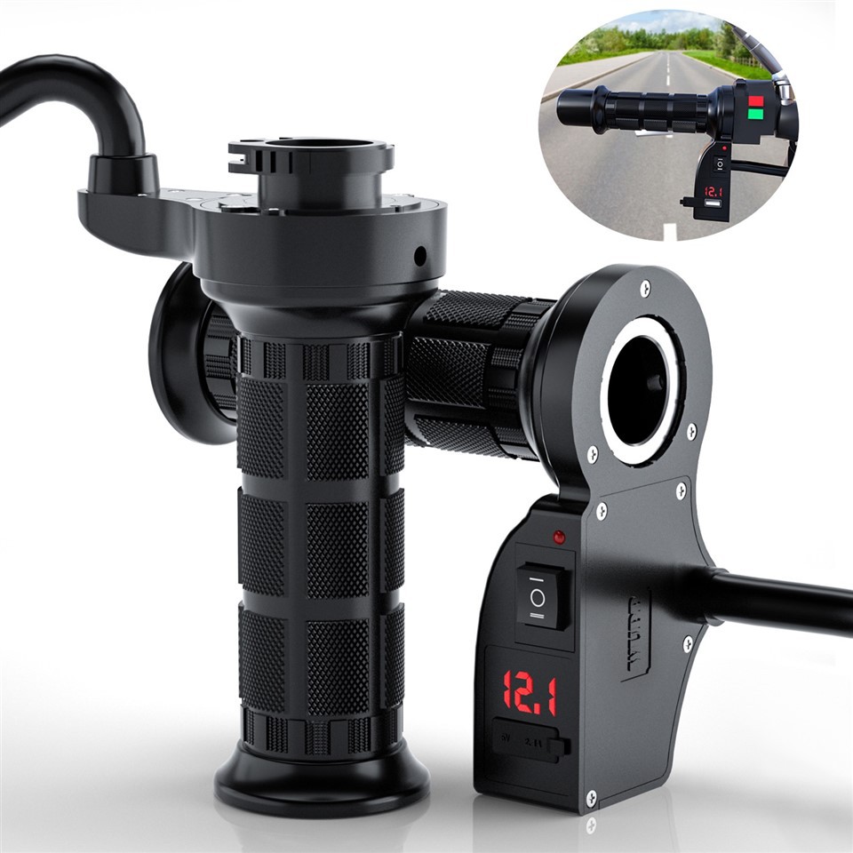 Motorcycle Heated Grips Moped Warmer Adjustable